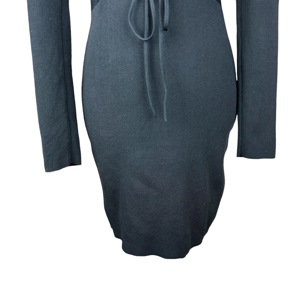 Significant Other Monica Dress 6 Black‎ Bodycon Cut Out Lace Up Mini Party LBD - Picture 5 of 11